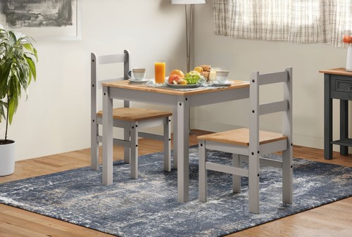 Corona dining table 2 chairs - 2,