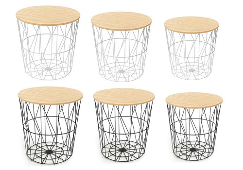 Retro black metal wire - retro, round