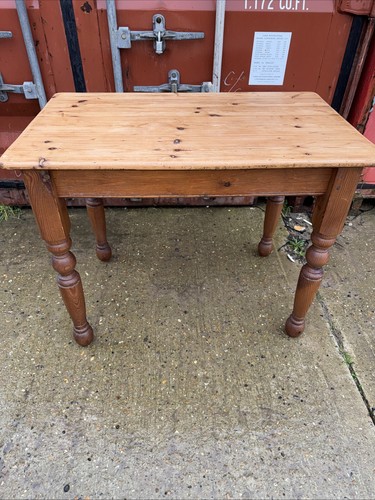 Vintage small solid pine - pine, table