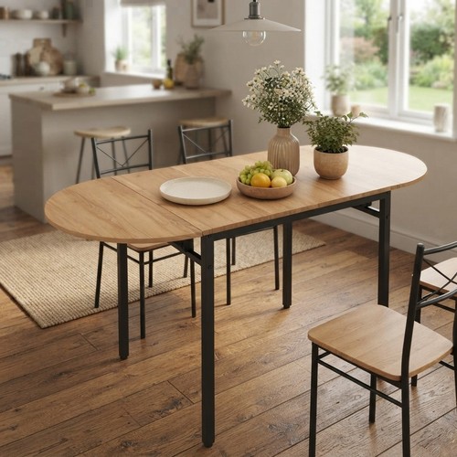 Stylish oval folding dining - stylish,