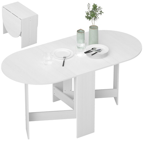 Homcom oval kitchen - table, for
