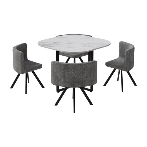 Dining table and chairs - dining, 4