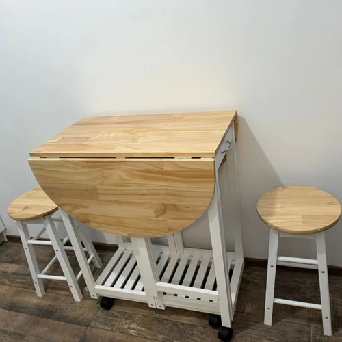 Small wooden kitchen table bar - table,